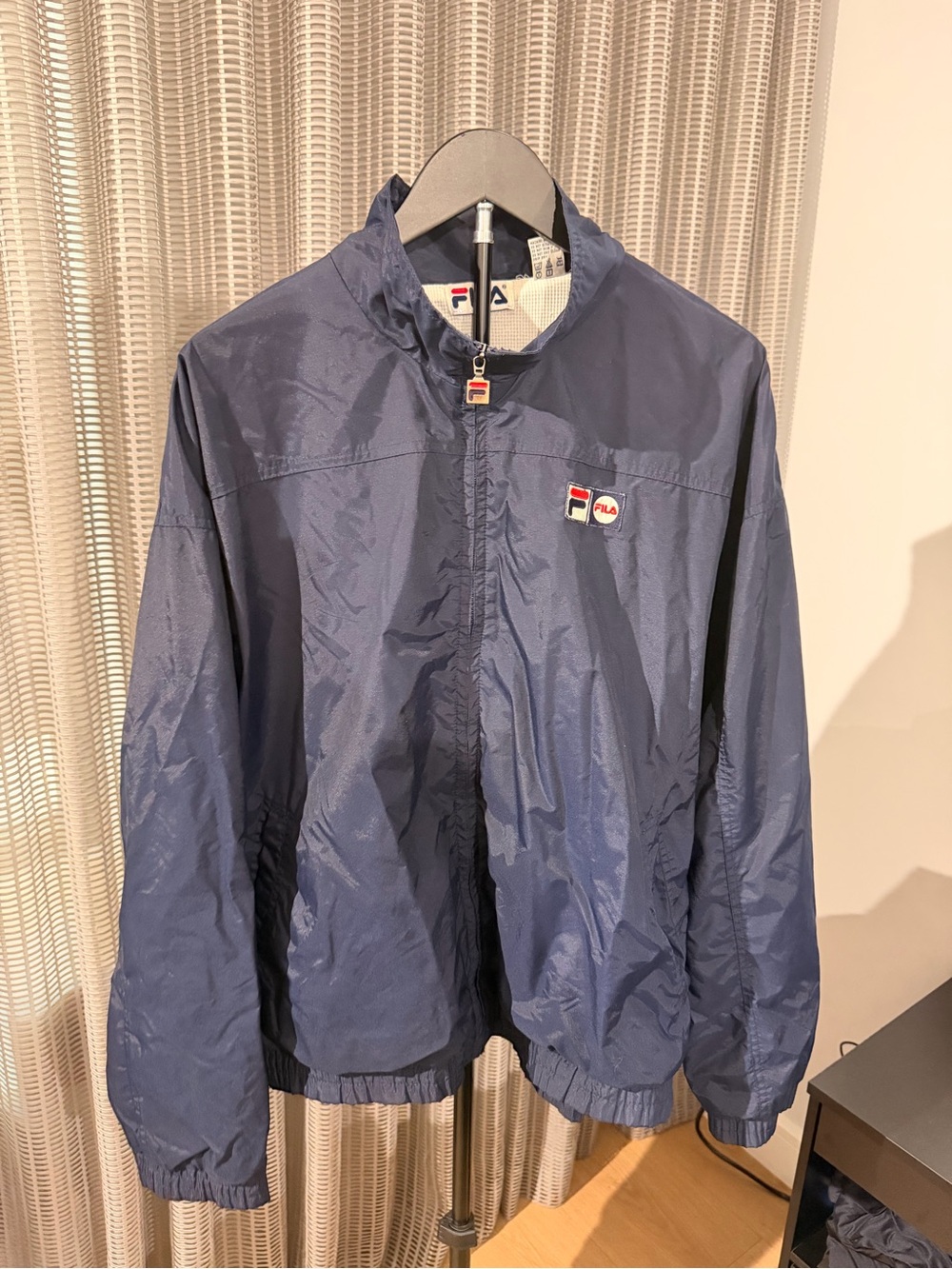 Fila Men's Navy Blue Lightweight Windbreaker Jacket